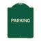 Signmission Designer Series Sign-Parking, Green & Tan Heavy-Gauge Aluminum Sign, 24" x 18", G-1824-23478 A-DES-G-1824-23478 - alternate 1